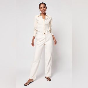 Womens Faherty Brand Endless Pants Sz 30 Natural